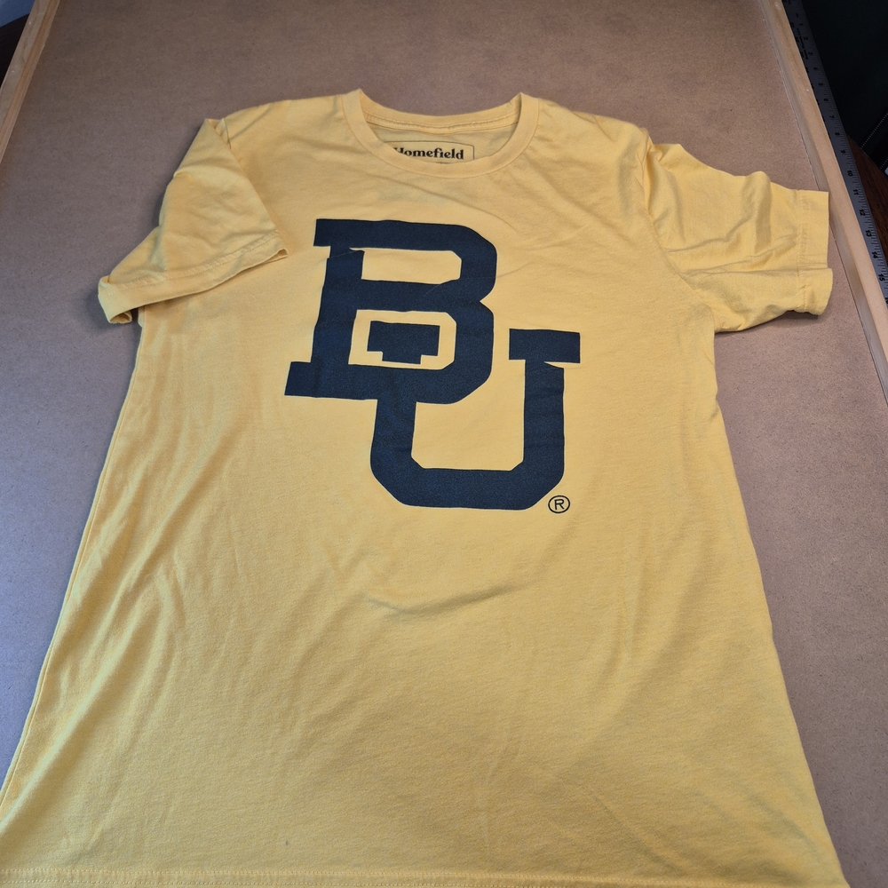 Homefield Men's Yellow Baylor Logo Short Sleeve Tee 3242/374